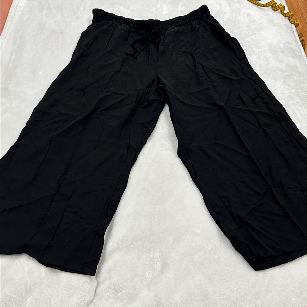 SHEIN curve 3XL Black Wide Leg Pants